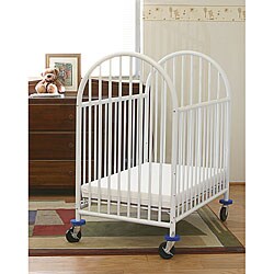 LA Baby Mini Portable Crib with Mattress