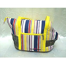 Pack N' Paws Large Open End Striped Pet Carrier