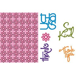 Cuttlebug 'With Gratitude' Card Combo Dies