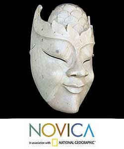Wood 'Blossom Head' Mask (Indonesia)