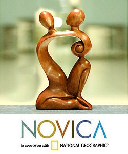 'Dreaming of You' Wood Statuette (Indonesia)