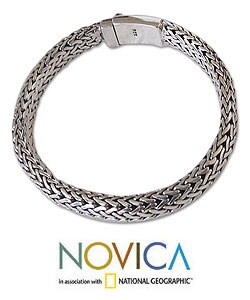 Sterling Silver 'All Night' Bracelet (Indonesia)