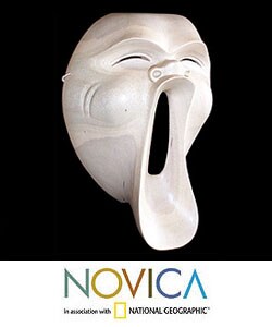 Hibiscus Wood 'Scream' Mask (Indonesia)