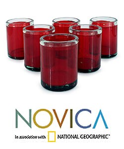 Set of 6 'Ruby Style' Tumblers (Mexico)