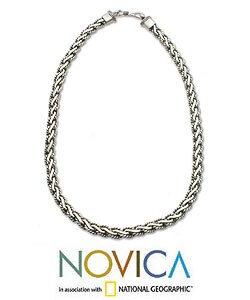Sterling Silver 'Silver Surf' Necklace (Indonesia)