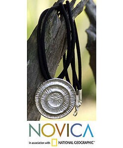 Silk and Silver 'Centrifugal' Choker (Thailand)