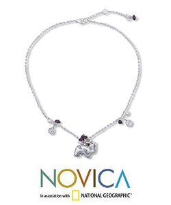 Pearl and Garnet 'Lucky Elephant' Choker (Thailand)