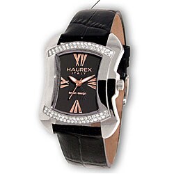 Haurex Italy Kuna Women's Black Dial Crystal Watch