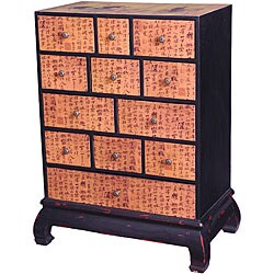 Calligraphy Herbal Medicine Chest (China)
