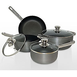Hard-anodized Nonstick 7-piece Cookware Set