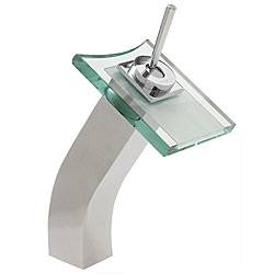 Vigo Square Waterfall Vessel Faucet