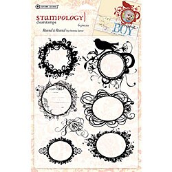 Autumn Leaves 'Round and Round' Clear Stamp Sheet