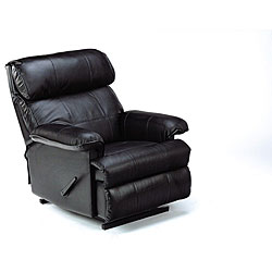 Thompson Black Vinyl Recliner Chair