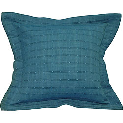 Decorative Striped Blue Cotton Cushion Cover