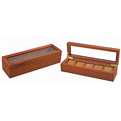 Wood 5-watch Collection Box with Window