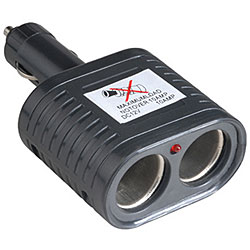 Dual Socket CLAD2 Cigarette Lighter Adapter