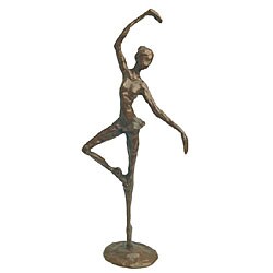 Standing Ballerina Cast Bronze Sculpture