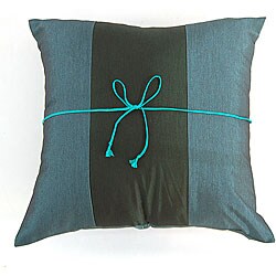 Decorative Blue/ Black Stripe Cushion Cover