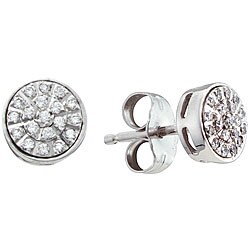 10k White Gold 1/6ct TDW Diamond Earrings (I-J, I3)