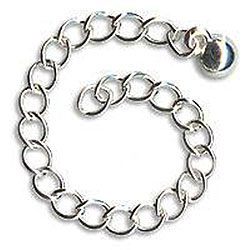 Silverplated 3-inch Chain Necklace Extenders (Case of 10)