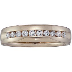 14k Gold Men's 1/2ct TDW Diamond Band