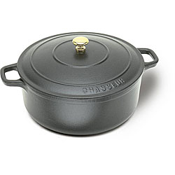 Chasseur Black Round 3-quart Dutch Oven