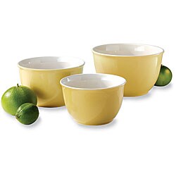 Mayfair & Jackson 3-piece Yellow Mixing Bowl Set