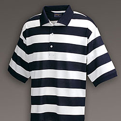 Bobby Jones Men's Players White Stripe Polo Shirt