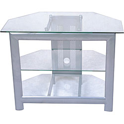 Silver Corner TV Stand