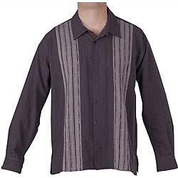 Men's Raisin Long-sleeve Havana Shirt (Guatemala)