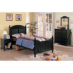 Black Band Camp 4-piece Children's Bedroom Set