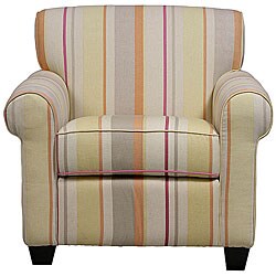 Mira 8-way Hand-tied Tava Khaki Arm Chair