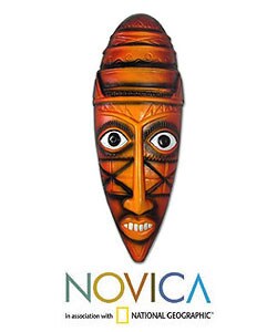 Ceramic 'Youth in Orange' Mask (India)