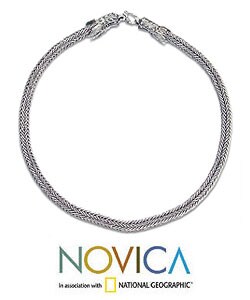 Sterling Silver 'Guardian Dragon' Necklace (Thailand)