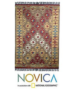 Indo 'Crisscross Adventure' Rug (4' x 6')