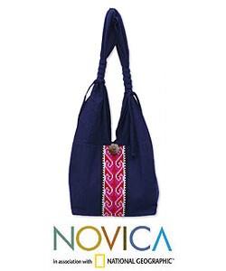 Cotton 'Rose River' Handbag (Thailand)