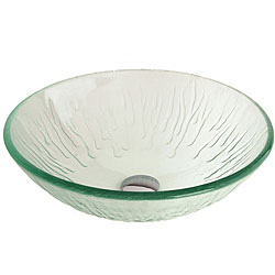 Fontaine Icicles Vessel Sink w/ Drain Assembly