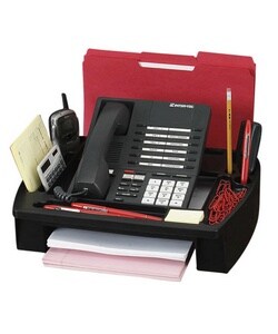 Telephone Stand And Organizer, Fits All Phones, Putty (Each)
