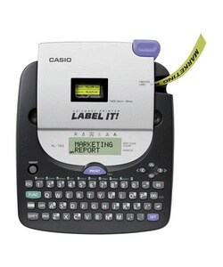 Casio 10 Digit Steel Gray Label Printer