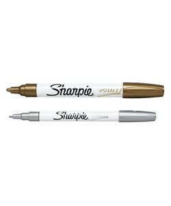 Metallic Paint Sharpie, Fine Point, Metallic Gold (Each)