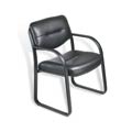 Boss Black Bonded Leather Reception Chair