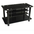 42-inch Tear Drop Black TV Stand