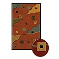 Area rug Rose Tips and more! Hand-tufted Contemporary Rose Terra Rug (8' Round)