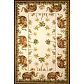 Ivory Elephants Rug (5' x 8')