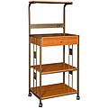 Coffee Bean Kitchen Shelf with Cherry Finish