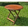 Acacia 32-inch Round Folding Table