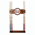 Four Aces Billiard Cue Wall Rack with Mirror