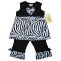JoJo Designs 2-piece Zebra Print Infant Girl Outfit