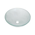 DeNovo Verona Frosted Natural Round Glass Vessel