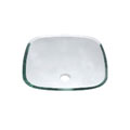 DeNovo Lucera Clear Natural Square Glass Vessel